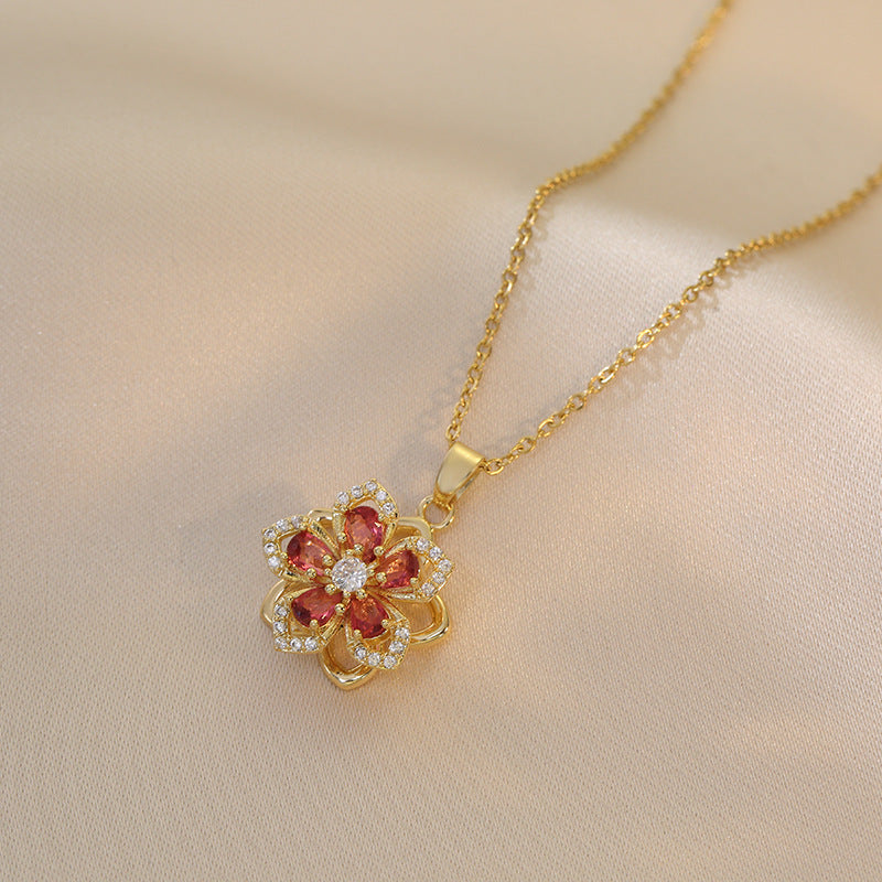 Camellia™ Rotating Pendant Necklace