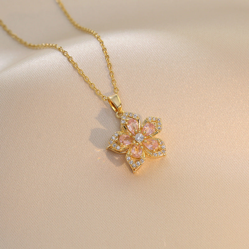 Camellia™ Rotating Pendant Necklace