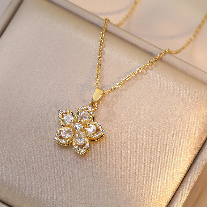 Camellia™ Rotating Pendant Necklace