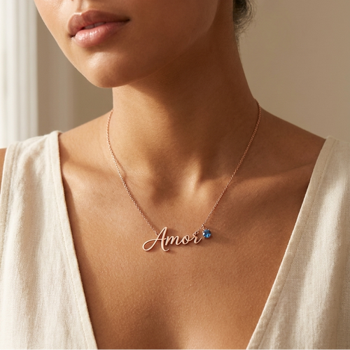 Amor™ Rope Birthstone Necklace