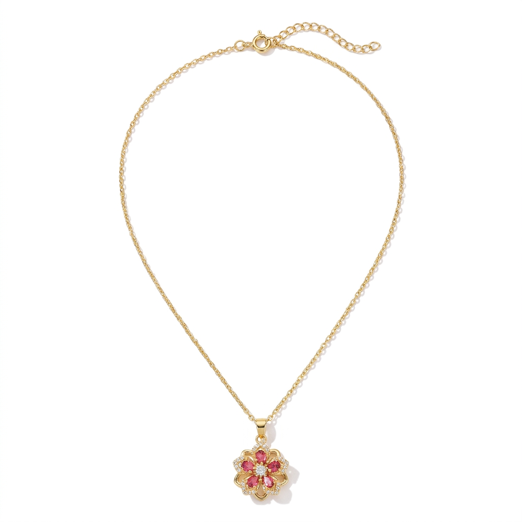 Camellia™ Rotating Pendant Necklace