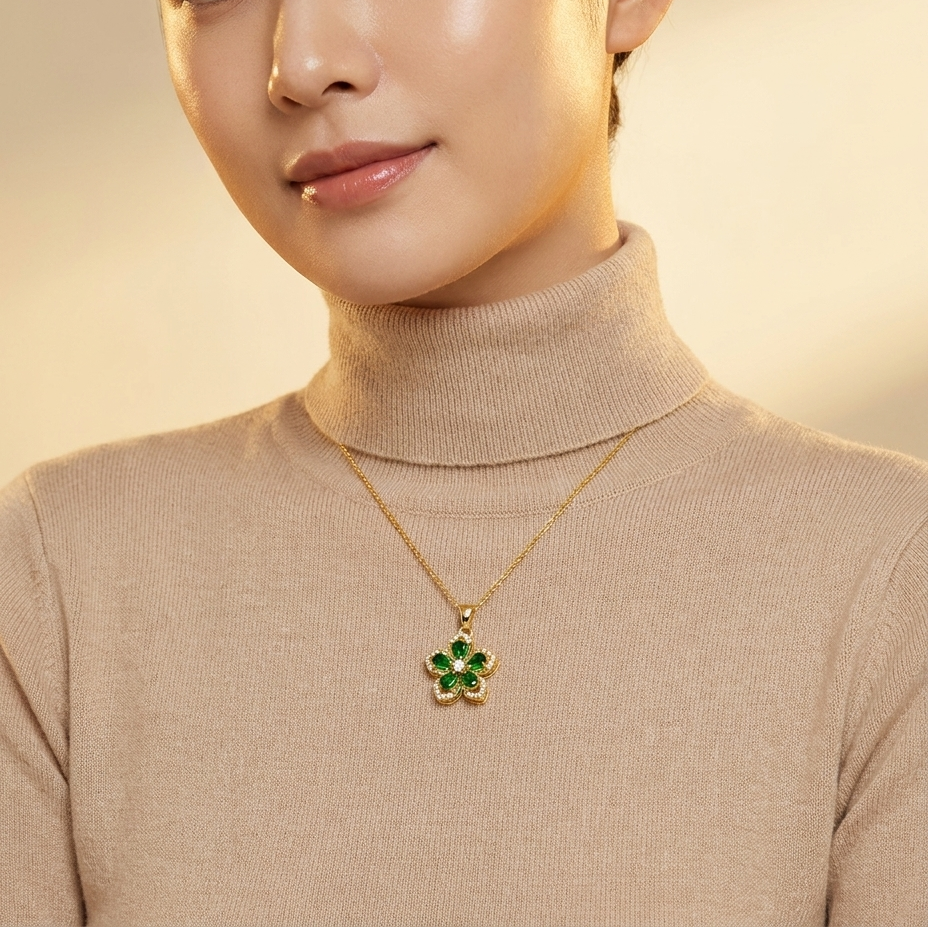Camellia™ Rotating Pendant Necklace